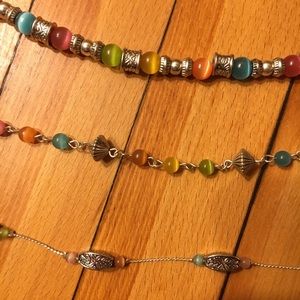 Set of 3 Colorful and Elegant Beaded Bracelets